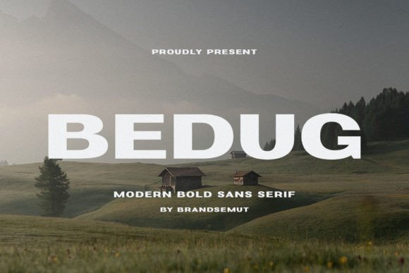 Bedug: A Modern Sans Serif Typeface for Editorial Design and Digital Publishing