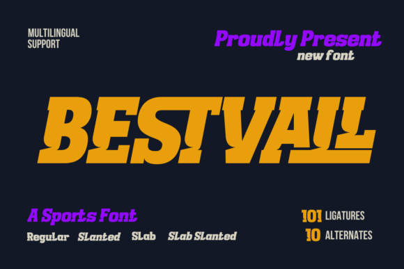 Bestvall: A Bold Slab Serif Font That Brings Energy to Branding