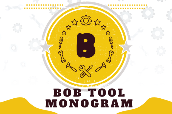 Bob Tool Monogram: A Strong Decorative Font for Web Design and Digital Branding