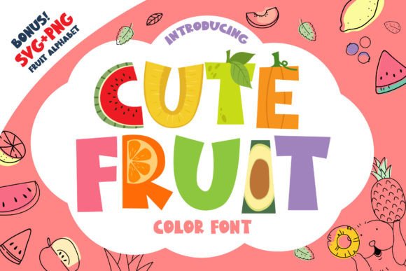 Cute Fruit: A Color Font That Makes Campaigns Pop with Personality