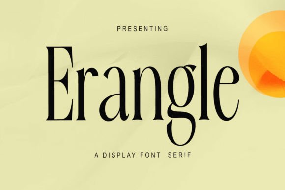 Erangle: A Vintage-Inspired Serif Typeface for Modern Web Design