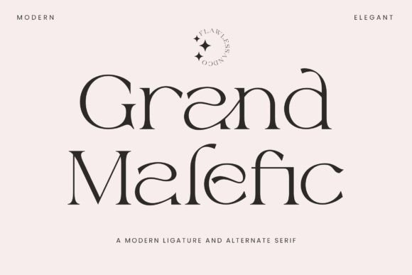 Grand Malefic: A Modern Serif Font for Elegant Web Design and Brand Identity