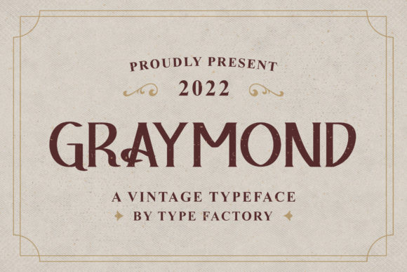 Graymond: A Vintage Display Font That Elevates Brand Identity