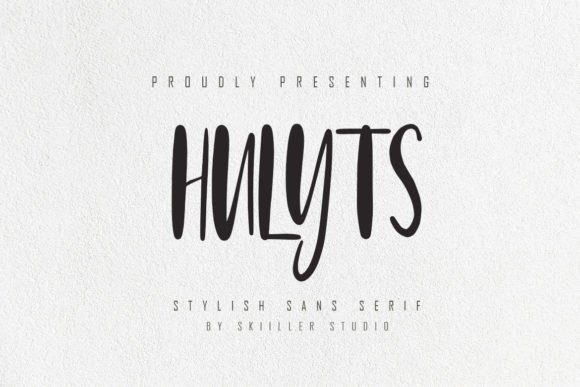 Hulyts: A Bold Display Font for Modern Brand Identity