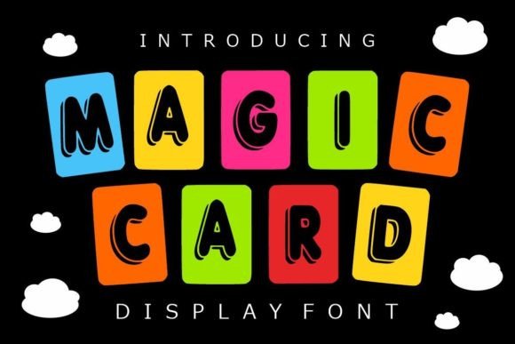 Magic Card: A Playful Display Font for Youthful Brand Designs