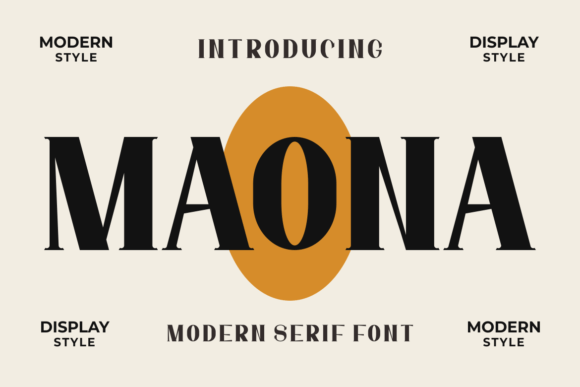 Maona: A Bold Serif Font for Modern Web Design Projects