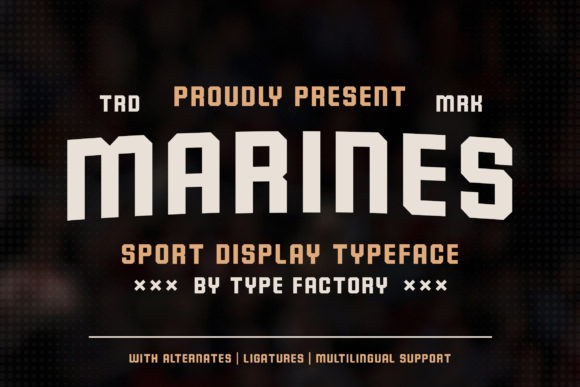 Marines: A Bold Display Font for High-Impact Design Projects