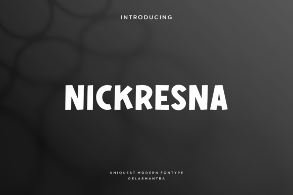 Nickresna: A Playful Sans Serif Font for Modern Marketing Visuals