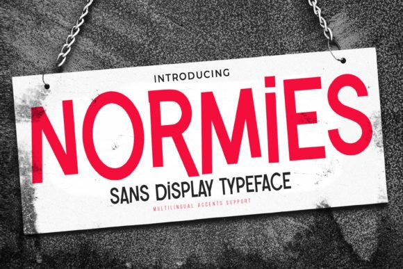 Normies: A Textured Sans Serif Font for Authentic Brand Campaigns