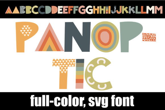 Panoptic: A Playful Display Font for Colorful Brand Identities