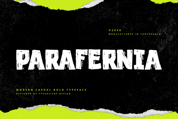 Parafernia: A Designer’s Take on This Bold Display Font