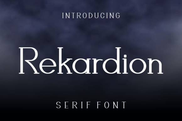 Rekardion: A Distinctive Serif Font for Modern Editorial Design