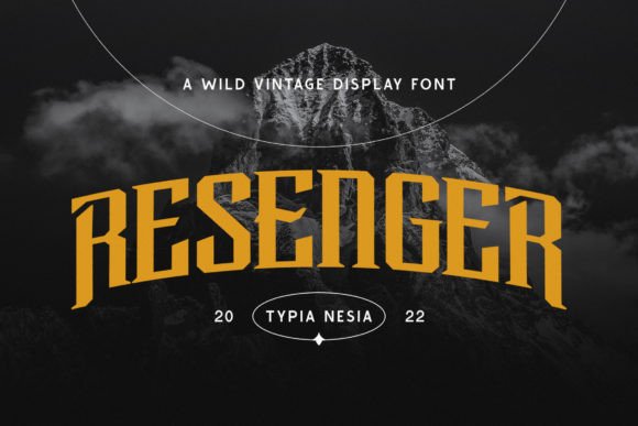 Resenger Font Review: A Bold Slab Serif for Adventure Branding and Campaign Design