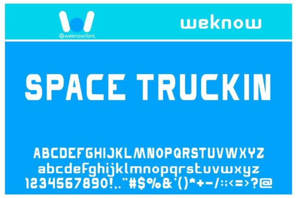 Space Truckin: A Unique Display Font for Modern Web Design Projects