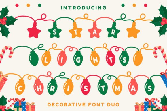 Star Lights Christmas: A Festive Decorative Font for Crafters & Makers
