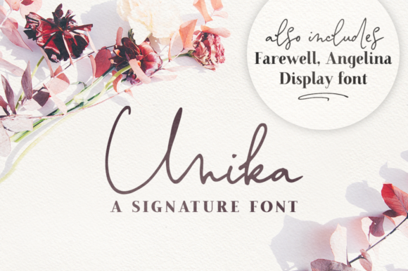 Unika: A Versatile Duo Font That Elevates Handmade Product Design