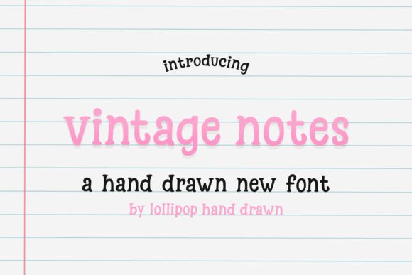 Vintage Notes: A Handwritten Serif Font for Makers and Creative Sellers